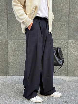 black striped pants