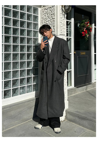 black wool coat