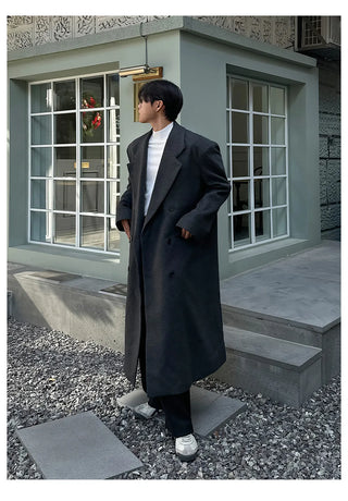 black wool coat