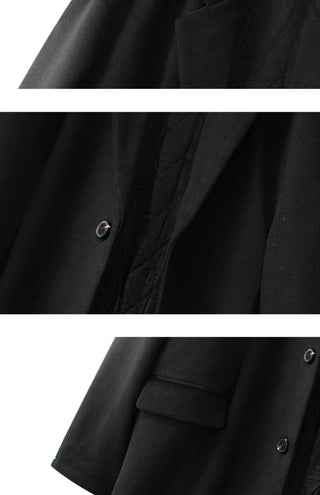 black wool coat