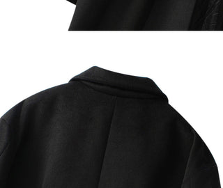 black wool coat