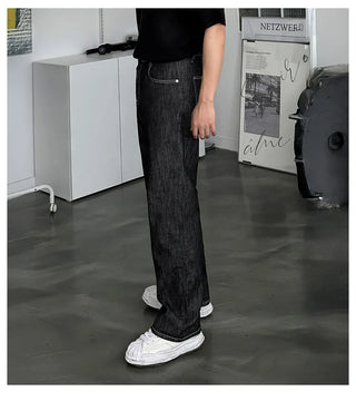 black washed jeans