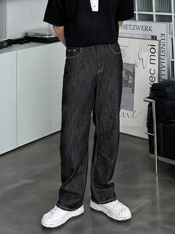 black washed jeans