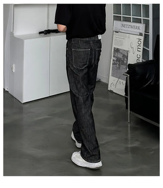 black washed jeans