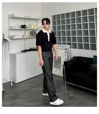 black washed jeans