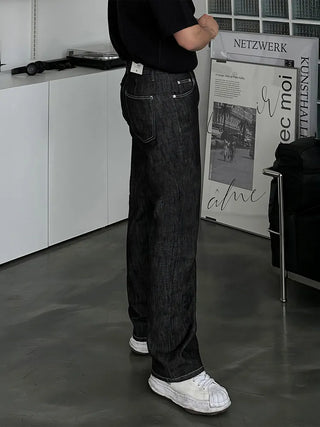 black washed jeans