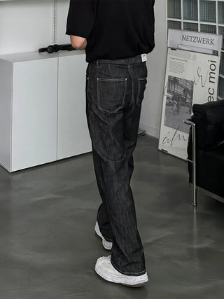 black washed jeans