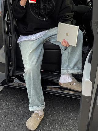 light blue jeans