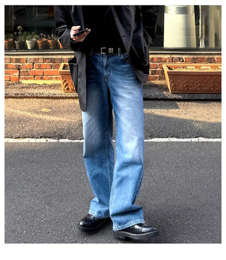 blue washed jeans