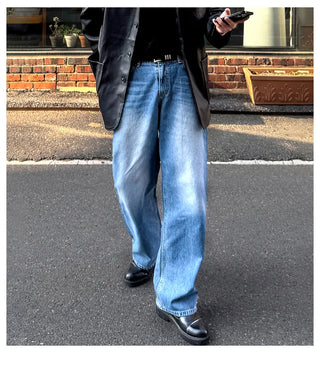 blue washed jeans