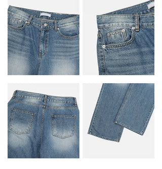 blue washed jeans