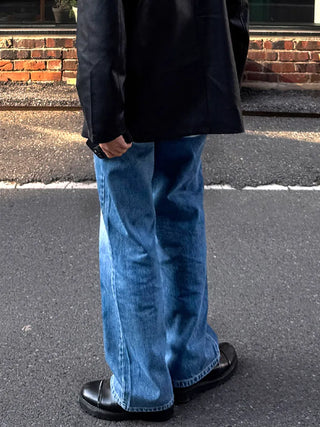 blue washed jeans