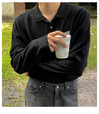 black polo shirt