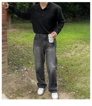 black polo shirt