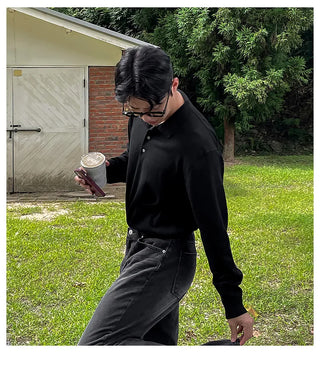 black polo shirt