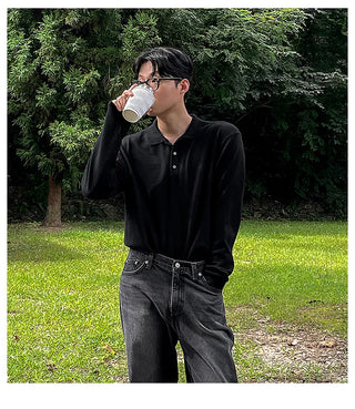 black polo shirt