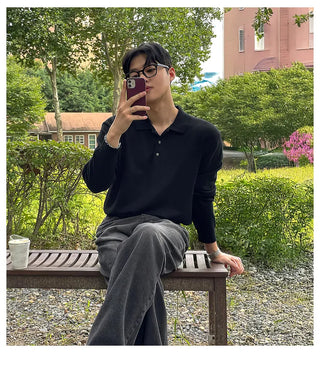 black polo shirt
