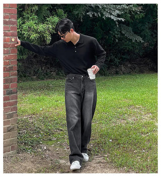 black polo shirt