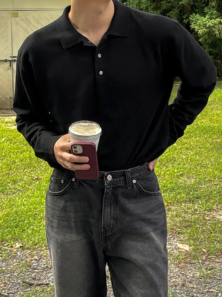 black polo shirt