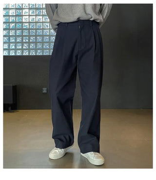 double pleated pants