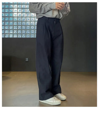 double pleated pants