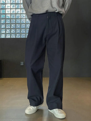 double pleated pants