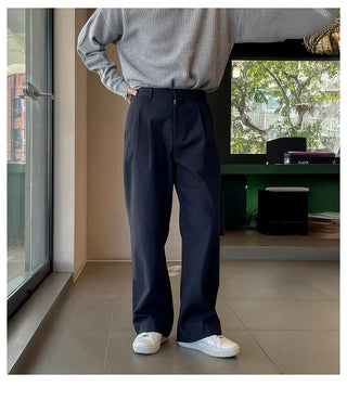 double pleated pants