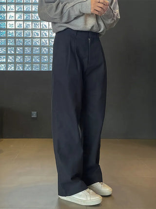 double pleated pants