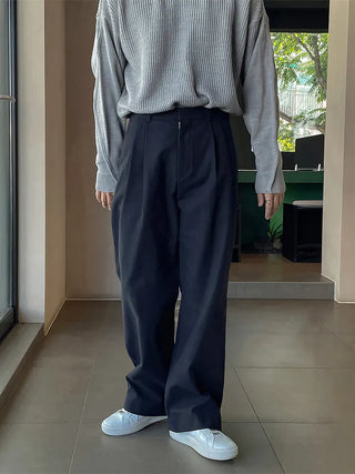 double pleated pants