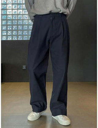 double pleated pants