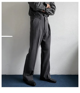 gray suit pants