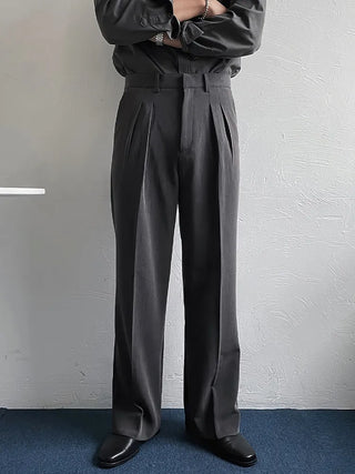gray suit pants