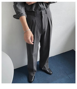 gray suit pants