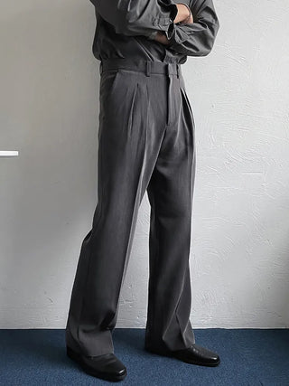 gray suit pants