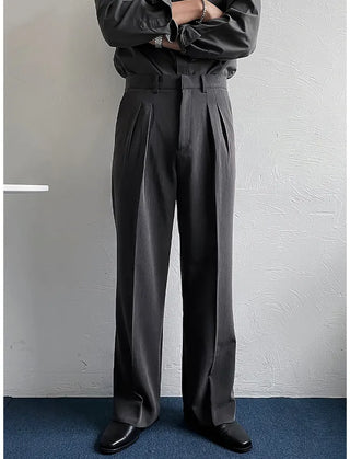 gray suit pants