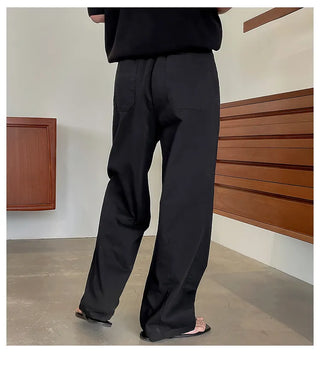 black draped pants