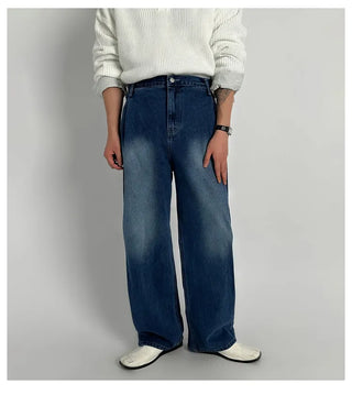 blue washed jeans