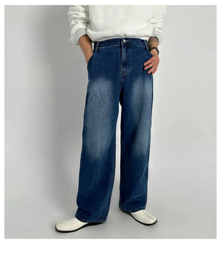 blue washed jeans