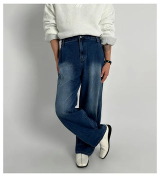 blue washed jeans