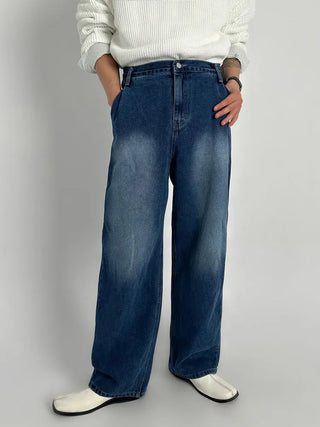 blue washed jeans