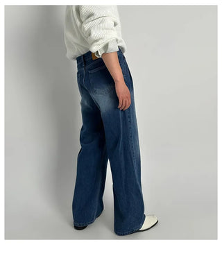 blue washed jeans