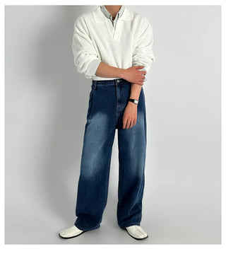 blue washed jeans