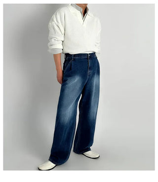 blue washed jeans