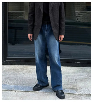 blue washed jeans