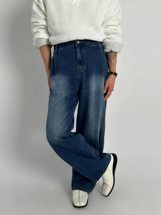 blue washed jeans