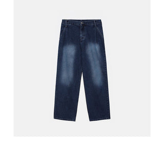 blue washed jeans
