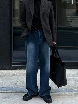 blue washed jeans