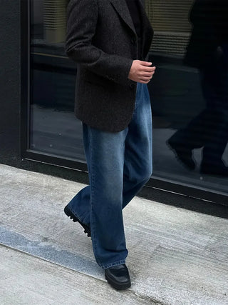 blue washed jeans