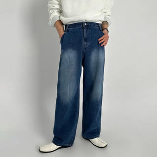 blue washed jeans