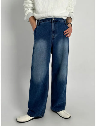 blue washed jeans